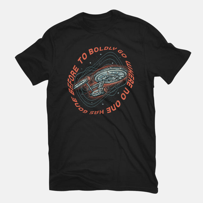 Travel To Space-Mens-Basic-Tee-glitchygorilla