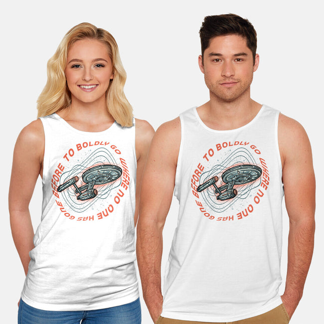 Travel To Space-Unisex-Basic-Tank-glitchygorilla