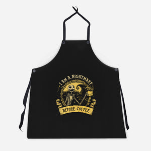I Am A Nightmare Before Coffee-Unisex-Kitchen-Apron-kg07