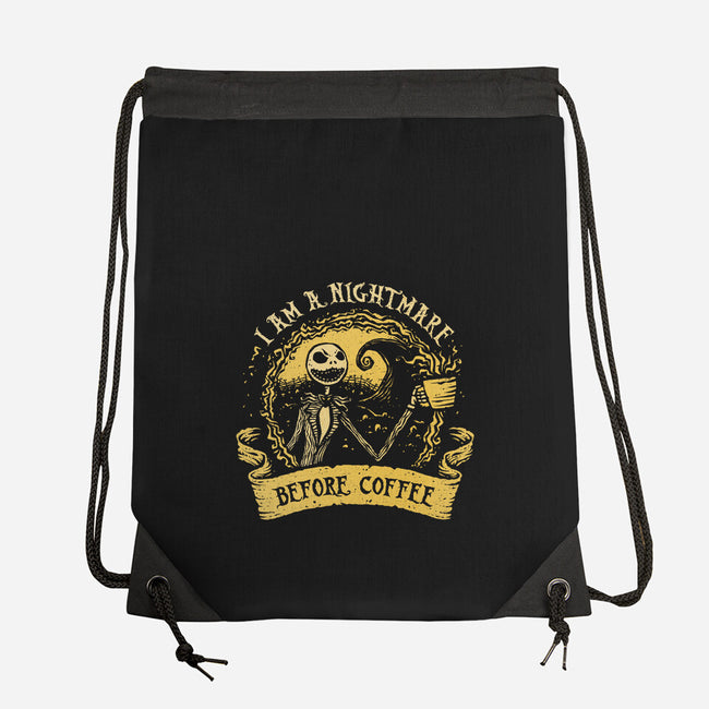 I Am A Nightmare Before Coffee-None-Drawstring-Bag-kg07