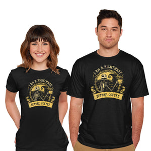 I Am A Nightmare Before Coffee-Mens-Basic-Tee-kg07