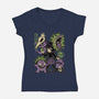 Ghost Monster Trainer-Womens-V-Neck-Tee-Studio Mootant
