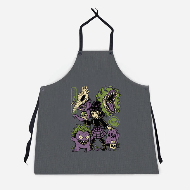 Ghost Monster Trainer-Unisex-Kitchen-Apron-Studio Mootant