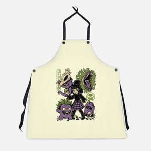 Ghost Monster Trainer-Unisex-Kitchen-Apron-Studio Mootant