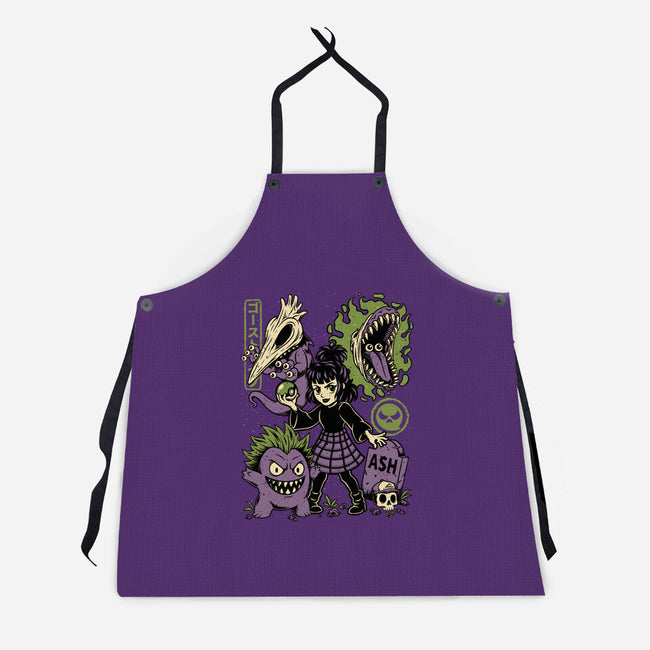 Ghost Monster Trainer-Unisex-Kitchen-Apron-Studio Mootant