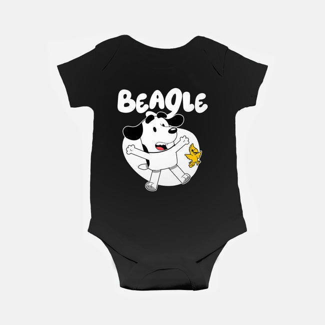 Beagle Dog Children Animation-Baby-Basic-Onesie-Studio Mootant