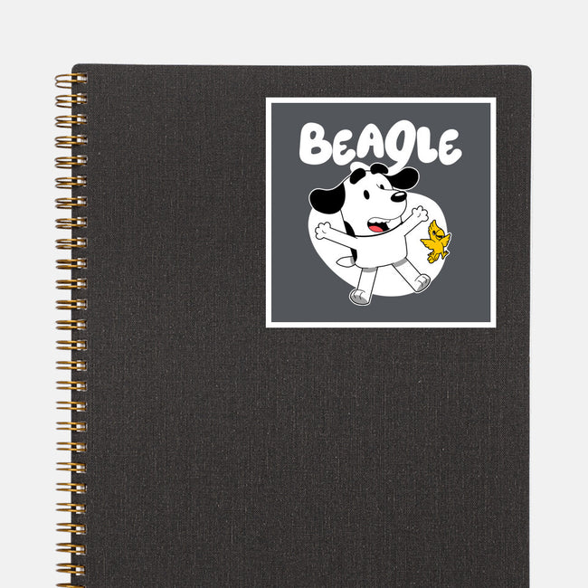 Beagle Dog Children Animation-None-Glossy-Sticker-Studio Mootant