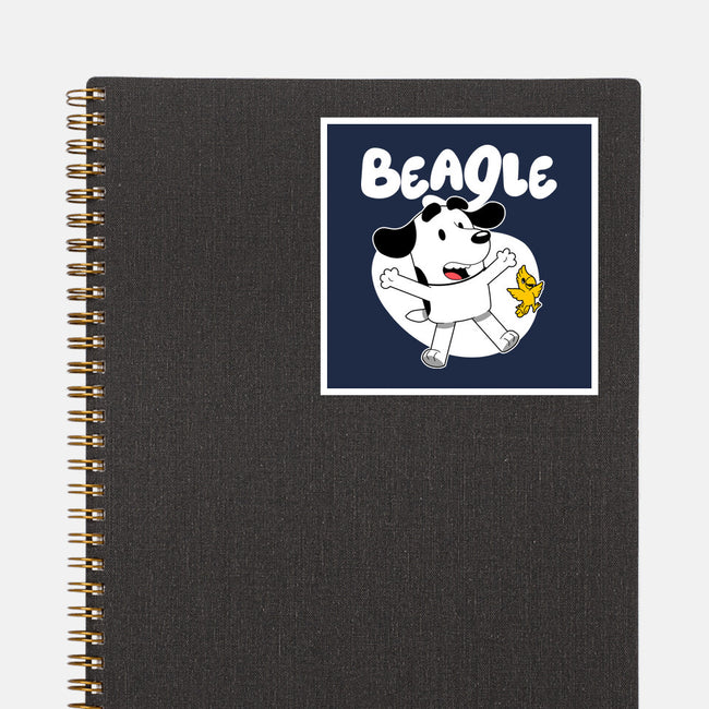 Beagle Dog Children Animation-None-Glossy-Sticker-Studio Mootant