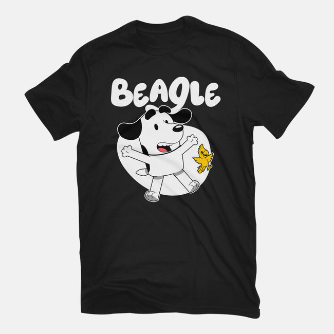 Beagle Dog Children Animation-Mens-Basic-Tee-Studio Mootant