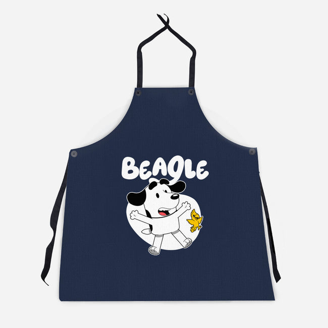 Beagle Dog Children Animation-Unisex-Kitchen-Apron-Studio Mootant