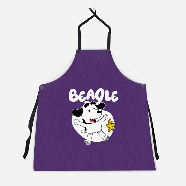 Beagle Dog Children Animation-Unisex-Kitchen-Apron-Studio Mootant