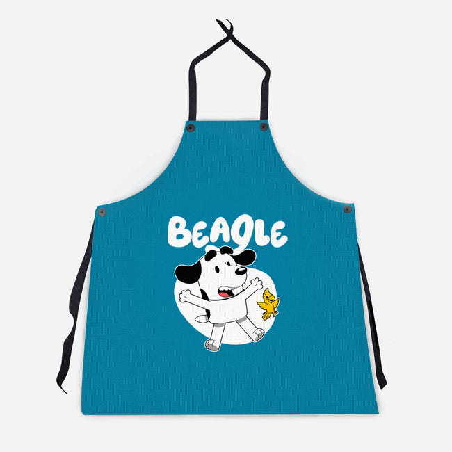 Beagle Dog Children Animation-Unisex-Kitchen-Apron-Studio Mootant