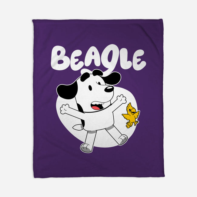 Beagle Dog Children Animation-None-Fleece-Blanket-Studio Mootant
