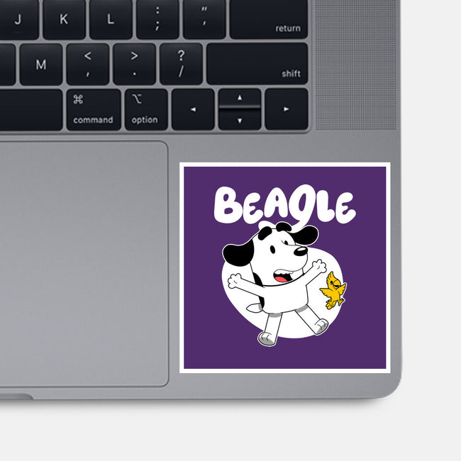 Beagle Dog Children Animation-None-Glossy-Sticker-Studio Mootant
