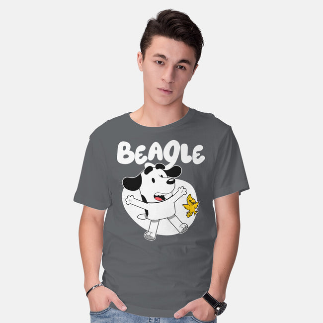 Beagle Dog Children Animation-Mens-Basic-Tee-Studio Mootant