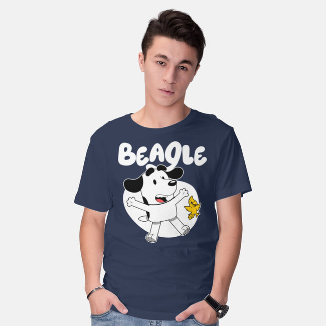 Beagle Dog Children Animation-Mens-Basic-Tee-Studio Mootant