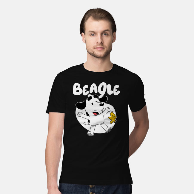Beagle Dog Children Animation-Mens-Premium-Tee-Studio Mootant