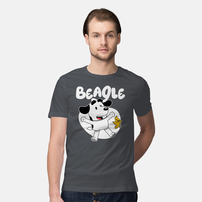 Beagle Dog Children Animation-Mens-Premium-Tee-Studio Mootant