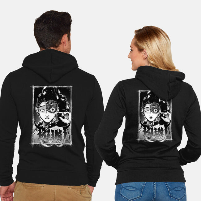Spiral Rumi-Unisex-Zip-Up-Sweatshirt-Astrobot Invention