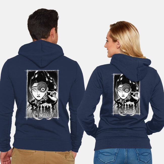 Spiral Rumi-Unisex-Zip-Up-Sweatshirt-Astrobot Invention