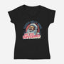 Are You Shivering-Womens-V-Neck-Tee-glitchygorilla