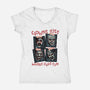 Clowns Just Wanna Have Fun-Womens-V-Neck-Tee-glitchygorilla