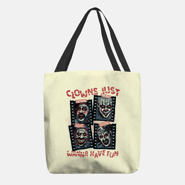 Clowns Just Wanna Have Fun-None-Basic Tote-Bag-glitchygorilla