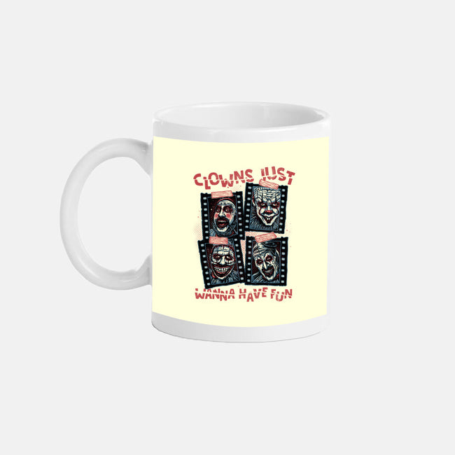 Clowns Just Wanna Have Fun-None-Mug-Drinkware-glitchygorilla