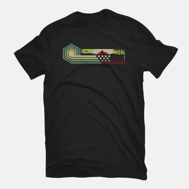 Get To The Chopper-Womens-Fitted-Tee-rocketman_art