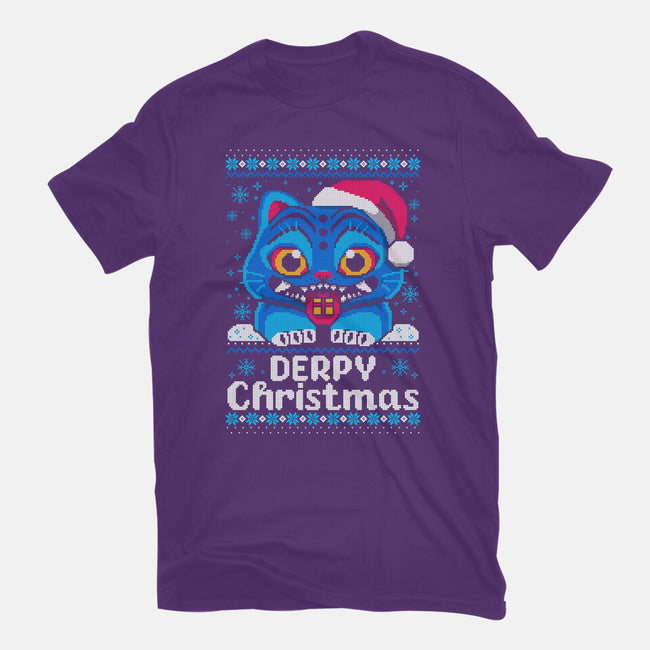 Derpy Ugly Christmas Sweater-Womens-Fitted-Tee-NemiMakeit