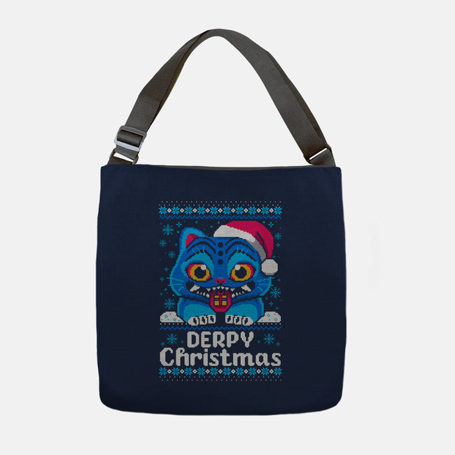 Derpy Ugly Christmas Sweater-None-Adjustable Tote-Bag-NemiMakeit