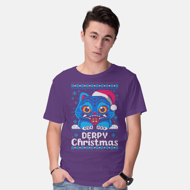 Derpy Ugly Christmas Sweater-Mens-Basic-Tee-NemiMakeit