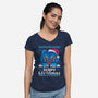 Derpy Ugly Christmas Sweater-Womens-V-Neck-Tee-NemiMakeit