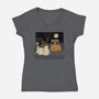 Treats Inside-Womens-V-Neck-Tee-pigboom