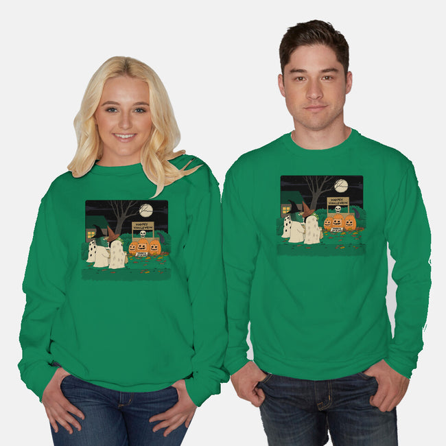Treats Inside-Unisex-Crew Neck-Sweatshirt-pigboom