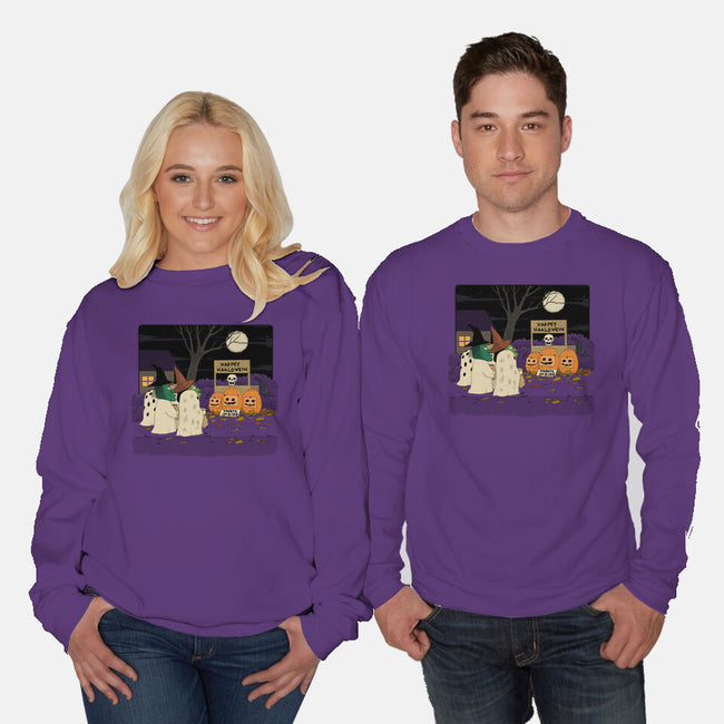 Treats Inside-Unisex-Crew Neck-Sweatshirt-pigboom