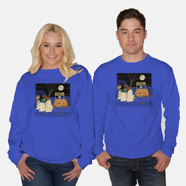 Treats Inside-Unisex-Crew Neck-Sweatshirt-pigboom