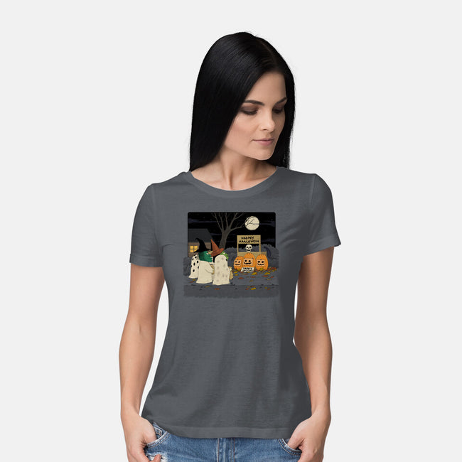 Treats Inside-Womens-Basic-Tee-pigboom