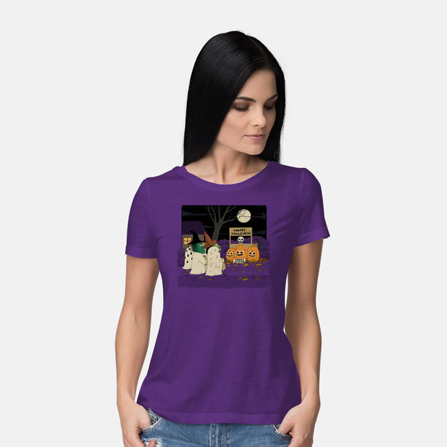 Treats Inside-Womens-Basic-Tee-pigboom
