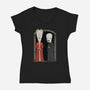 Stupid Vampires-Womens-V-Neck-Tee-pigboom