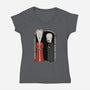 Stupid Vampires-Womens-V-Neck-Tee-pigboom
