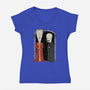 Stupid Vampires-Womens-V-Neck-Tee-pigboom