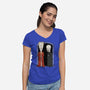 Stupid Vampires-Womens-V-Neck-Tee-pigboom