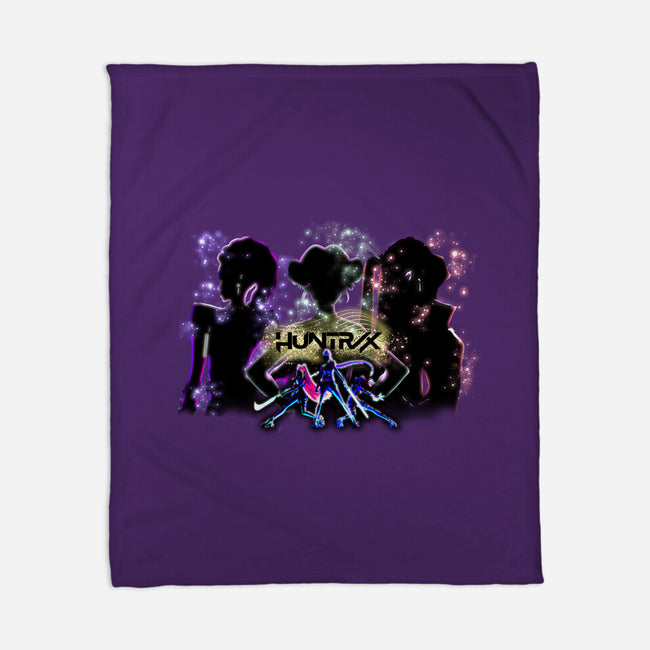 Huntrix-None-Fleece-Blanket-Afire