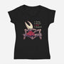 Shaw And Repeat-Womens-V-Neck-Tee-Geekydog
