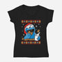 Cookie Christmas-Womens-V-Neck-Tee-Vallina84