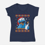 Cookie Christmas-Womens-V-Neck-Tee-Vallina84