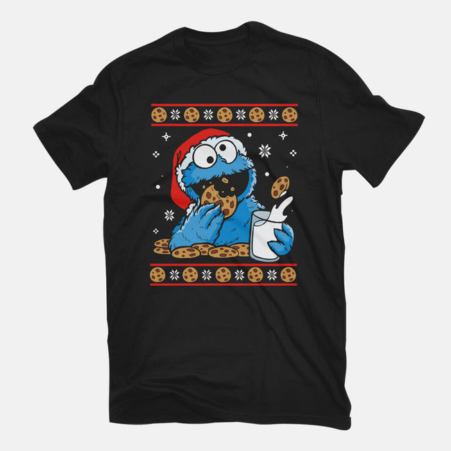 Cookie Christmas-Womens-Fitted-Tee-Vallina84