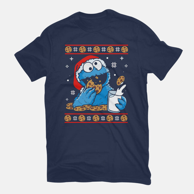 Cookie Christmas-Womens-Fitted-Tee-Vallina84