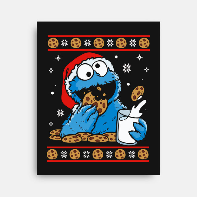 Cookie Christmas-None-Stretched-Canvas-Vallina84